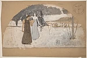 Studies for Lunettes by Charles Sprague Pearce