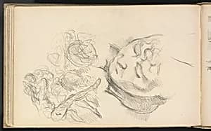 Studies Including Madame Cezanne by Paul Cezanne