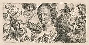 Studies of Eleven Heads by Bartholomäus Ignaz Weiss
