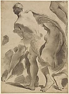 Studies of Female Nudes by Gaetano Gandolfi