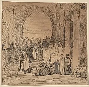 Study after Old Master by Elihu Vedder