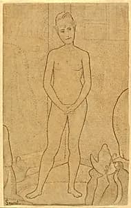 Study after "The Models" by Georges Seurat