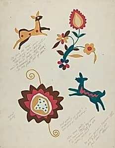 Study for Silkscreen Portfolio by American 20th Century