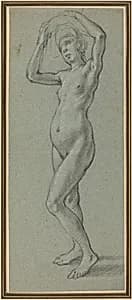 Study of a Female Nude by Alessandro Casolani