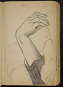 Study of Folded Arms by Max Beckmann