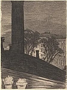 Stuyvesant Square by Sir Muirhead Bone