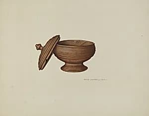 Sugar Bowl with Cover by Rose Campbell-Gerke