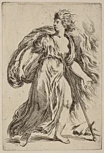 Suicide of Dido by Stefano Della Bella