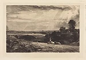 Summer Morning by David Lucas after John Constable
