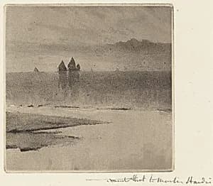Sunrise o'er Whitby Scaur by Frank Short