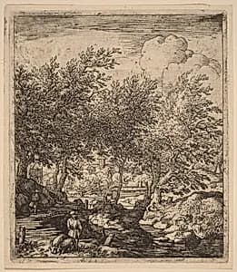 Swineherd by Allart van Everdingen