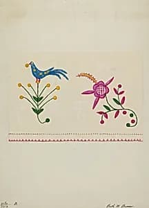Table Scarf by Ruth M. Barnes