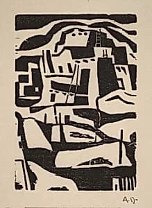 Taos Pueblo I by Andrew Dasburg