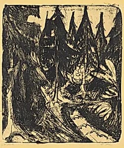 Taunus Firs by Ernst Ludwig Kirchner
