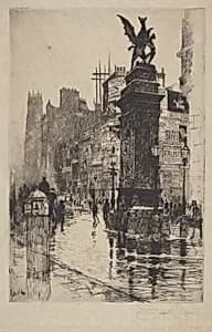 Temple Bar by Joseph Pennell
