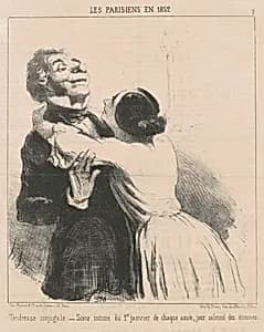 Tendresse conjugale by Honoré Daumier