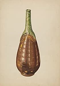 Terracotta Wine Bottle by Al Curry