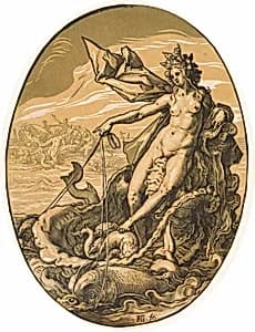 Tethys by Hendrik Goltzius