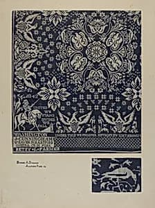 Textile of George Washington by Byron Dingman