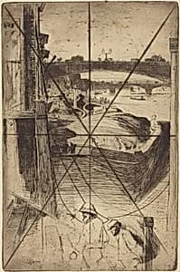 Thames Barges by David Young Cameron