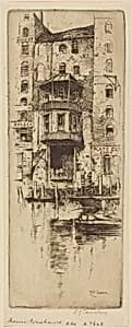 Thames Warehouses by David Young Cameron