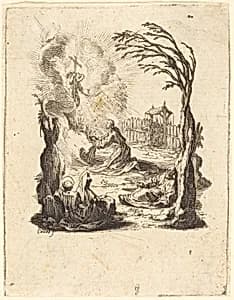 The Agony in the Garden by Jacques Callot