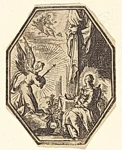 The Annunciation by Attributed to Jacques Callot