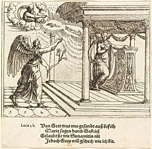 The Annunciation by Augustin Hirschvogel