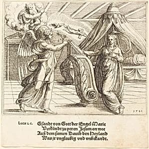 The Annunciation by Augustin Hirschvogel