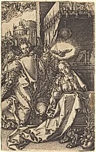 The Annunciation by Heinrich Aldegrever