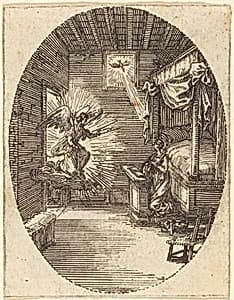 The Annunciation by Jacques Callot