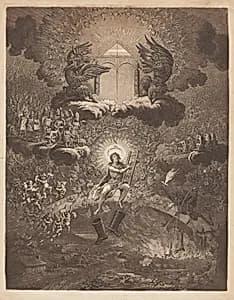 The Apotheosis of Hoche by James Gillray