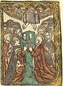 The Ascension by Workshop of Master of the Borders with the Four Fathers of the Church