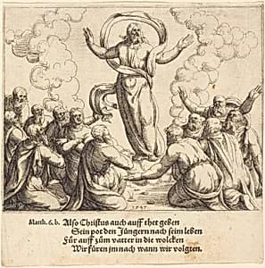 The Ascension by Augustin Hirschvogel