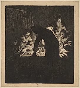 The Backgammon Players by Johannes van Vliet