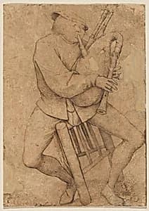 The Bagpipe Player by Pieter Bruegel the Elder