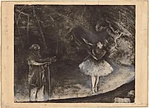 The Ballet Master by Edgar Degas, executed in collaboration with Vicomte Lepic