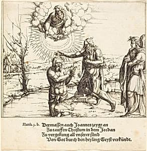 The Baptism of Christ by Augustin Hirschvogel