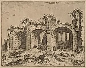 The Basilica of Constantine by Hieronymus Cock