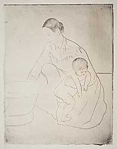 The Bath by Mary Cassatt