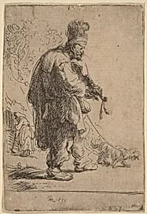 The Blind Fiddler by Rembrandt van Rijn