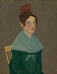 The Blue Shawl by American 19th Century