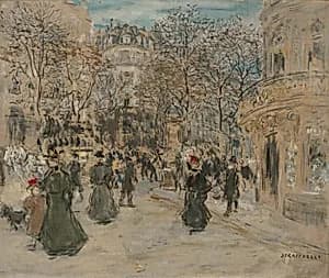 The Boulevard by Jean François Raffaëlli