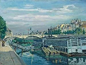 The Bridge of Louis Philippe by Jean-Baptiste-Armand Guillaumin