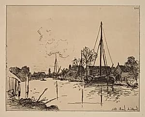 The Canal (Le Canal) by Johan Barthold Jongkind