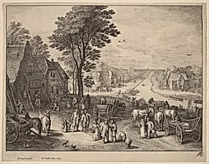 Portrait of Wenceslaus Hollar after Pieter Brueghel the Younger