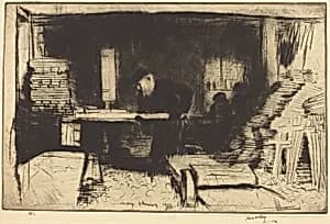 The Carpenter of Hesdin by James McBey