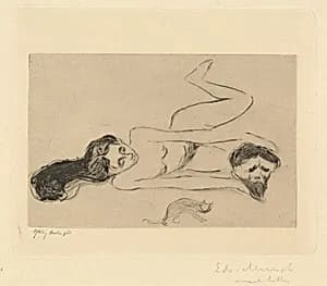 The Cat (Die Katze) by Edvard Munch