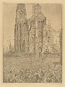 The Cathedral (La cathedrale) by James Ensor