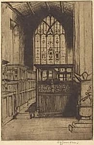 The Chapel, Haddon Hall by David Young Cameron